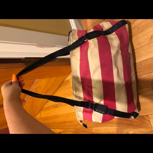 Tommy Hilfiger Pink Striped Handbag - Picture 2 of 8